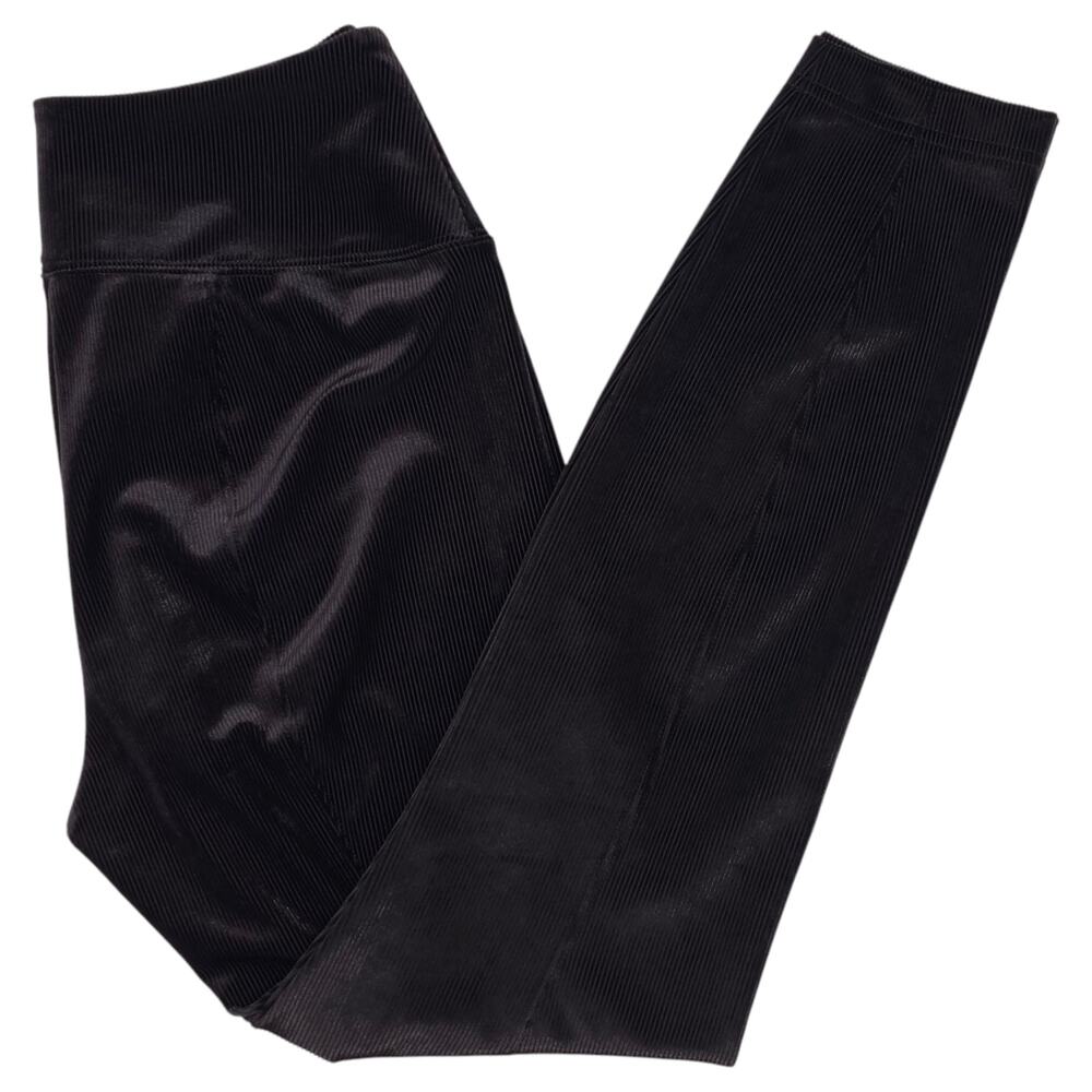White House Black Market Leggings Womens 10 Short Black Corduroy Stretch Runway